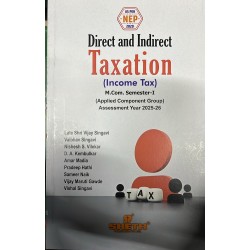Direct and Indirect Tax  M.Com Sem 1 NEP 2020 Sheth