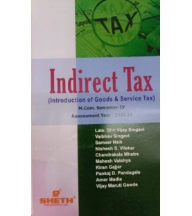 Indirect Tax Introduction of GST M.Com Semester 4 Sheth  | Mumbai University 
