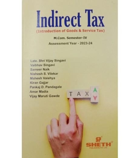 Indirect Tax Introduction of GST M.Com Semester 4 Sheth  | Mumbai University