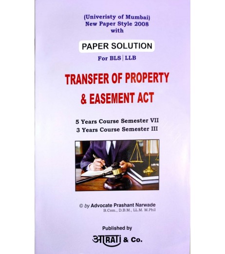 Transfer of Property and Easement Act SYBSL and SYLLB  Sem 3 Aarti and Co. LLB Sem 3 - SchoolChamp.net