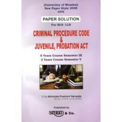 Criminal Procedure Code And Juvenile,Probation Act LLB,BLS 