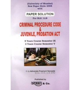Criminal Procedure Code And Juvenile,Probation Act LLB,BLS  Paper Solution | Mumbai University | Latest Edition