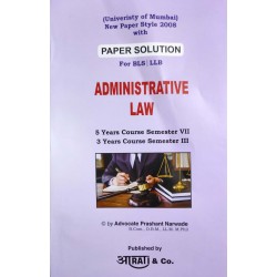 Administrative Law  Paper Solution SYBSL and SYLLB  Sem 3