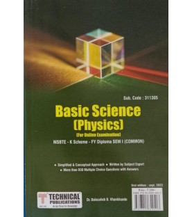 Basic Science Physics K Scheme MSBTE First Year Sem 1 Technical Publication