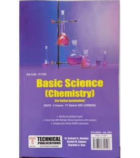 Basic Science Chemistry K Scheme MSBTE First Year Sem 1 Technical Publication