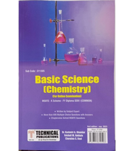 Basic Science Chemistry K Scheme MSBTE First Year Sem 1 Technical Publication