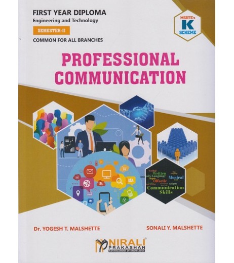 Professional Communication  K Scheme MSBTE First Year Sem 2 Nirali Publication