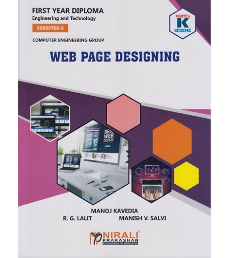 Web Page Designing K Scheme MSBTE First Year Sem 2 Nirali Publication