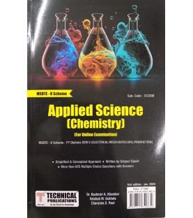 Applied Science Chemsitry  MSBTE  K Scheme First Year Sem 2 Technical Publication