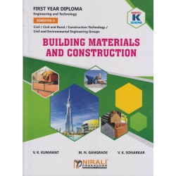 Building Material And Construction K Scheme MSBTE First Year Sem 2 | Civil Engineering branch | Nirali Publication