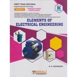 Elements of Electrical Engineering K Scheme MSBTE First Year Sem 2 | Nirali Publication