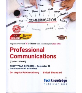 Professional Communication K Scheme MSBTE First Year Sem 2 Techknowledge Publication