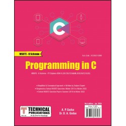 Programming in C K Scheme MSBTE First Year Sem 2 CS/CSE/IT/E&TC/ELEX Technical Publication