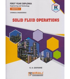 Solid Fluid Operations K Scheme MSBTE First Year Sem 2 Nirali Publication