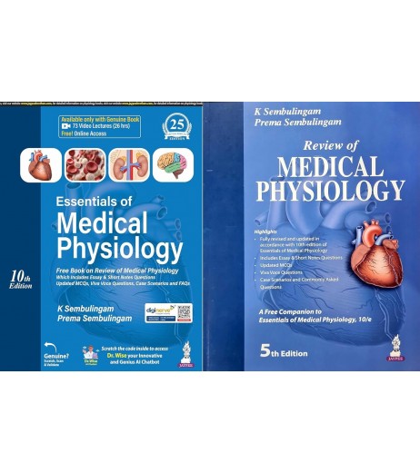 Essentials of Medical Physiology By K Sembulingam  | Latest Edition