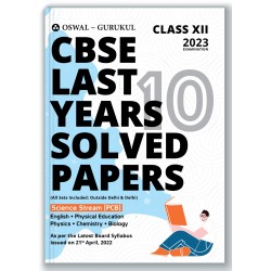 Oswal CBSE 10 Last Years Solved Papers Science Stream (PCB) Class 12 | Latest Edition