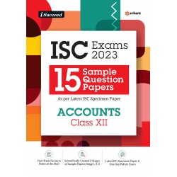 Arihant I Succeed  15 Question sample Papers ISC Accounts Class 12