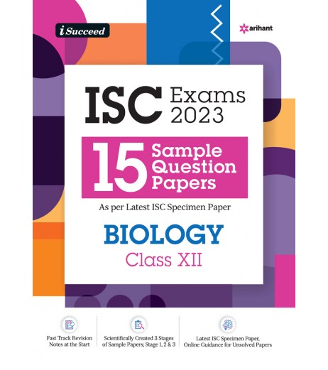 Arihant I Succeed  15 Question sample Papers ISC Biology  Class 12