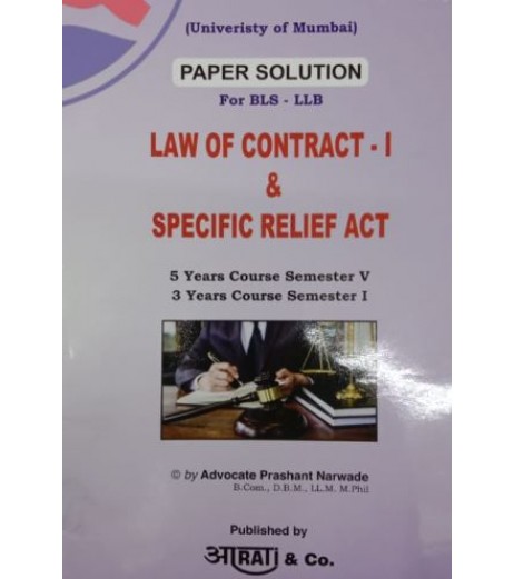 Law Of Contract Paper Solution FYBSL and FYLLB  Sem 1 Aarti and Co. LLB Sem 1 - SchoolChamp.net