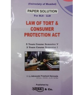 Law of Torts and Consumer Protection Acts Paper Solution FYBSL and FYLLB  Sem 1 Aarti and Com.