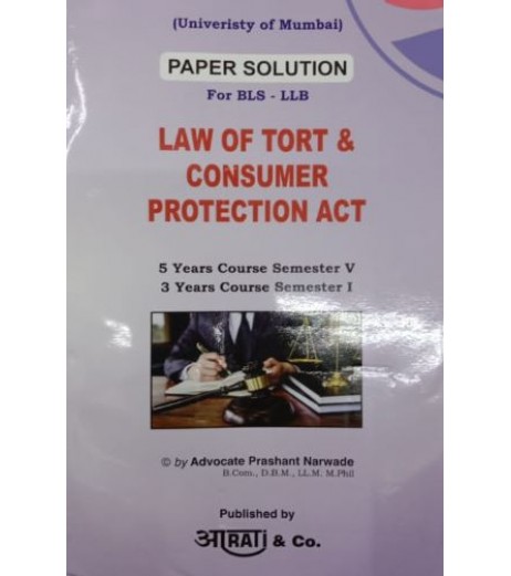 Law of Torts and Consumer Protection Acts Paper Solution FYBSL and FYLLB  Sem 1 Aarti and Com. LLB Sem 1 - SchoolChamp.net