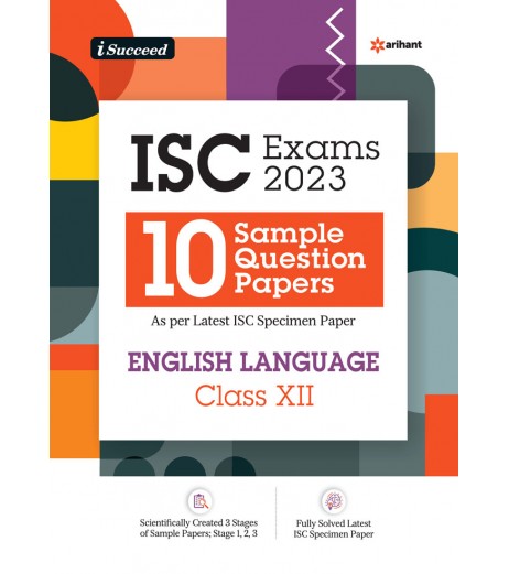 Arihant I Succeed  15 Question sample Papers ISC English Language Class 12