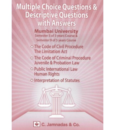 Jhabwala MCQ With Answer Sem 5 for 3 year Course law Books Mumbai University