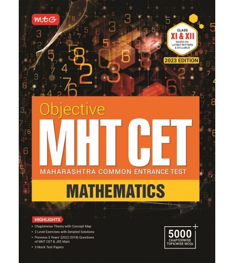 MTG Objective MHT - CET Mathematics | Latest Edition