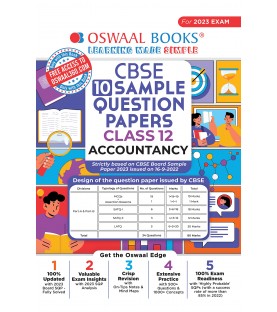 Oswaal CBSE Sample Question Papers Class 12 Accountancy | Latest Edition