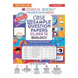 Oswaal CBSE Sample Question Papers Class 12 Biology |