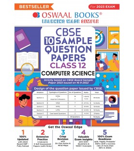 Oswaal CBSE Sample Question Papers Class 12 Computer Science | Latest Edition