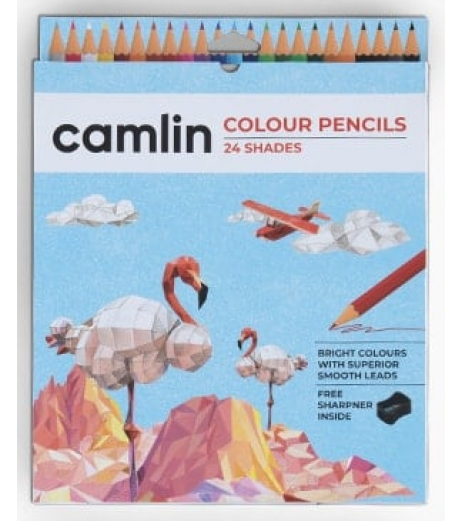 Camlin Colour Pencils 24 Shades Sr.Kg - SchoolChamp.net