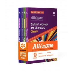 All In One Set of 4 Books English, Social Science, Science, Mathematics For Class 9