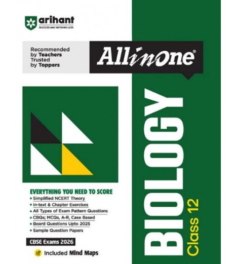 Arihant Publication All in one Biology Guide for Class 12 for CBSE examination 2026
