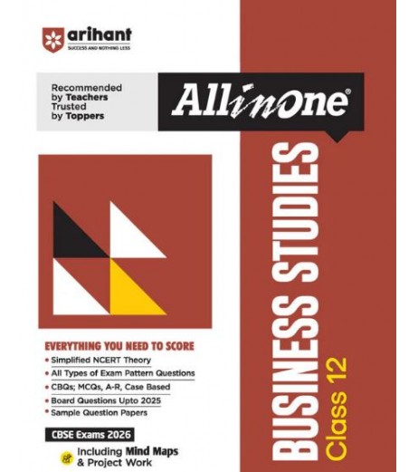 Arihant Publication All in One Business Studies Guide for Class 12 for CBSE examination 2026