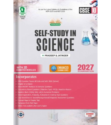 Evergreen CBSE Self- Study in Science Class 10 for March 2027