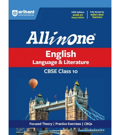Arihant All In One CBSE  English Language And Literature Guide Class 10 for 2027 Exam.