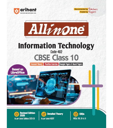 Arihant CBSE All in One Information Technology Class 10 | Latest Edition