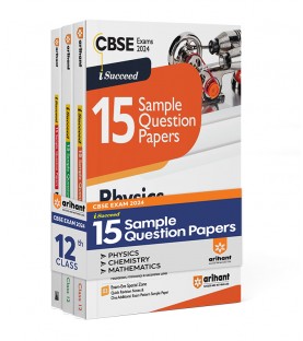 Arihant CBSE Sample Question Papers PCM Physics, Chemistry, mathematics Class 12 | Latest Edition