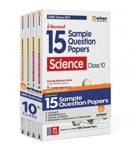 Arihant CBSE Sample Question Papers Science, Social Science, Mathematics Standard & English Class 10 | Latest Edition