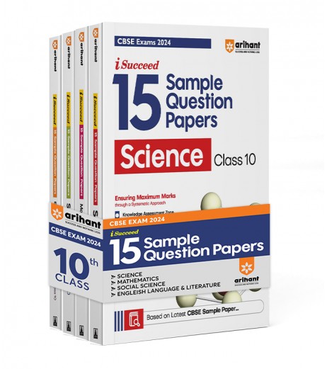 Arihant CBSE Sample Question Papers Science, Social Science, Mathematics Standard & English Class 10 | Latest Edition