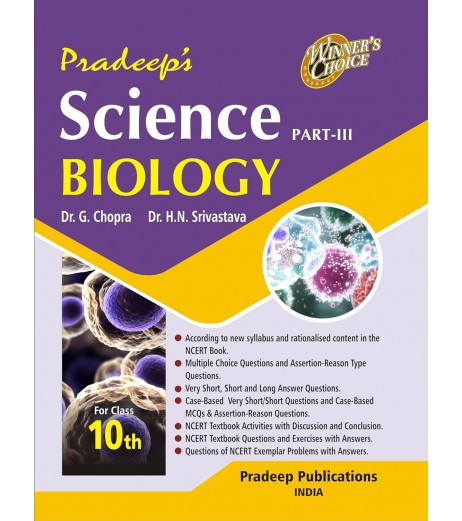 Pardeep's Science Biology Part-3 for Class 10 | Latest Edition