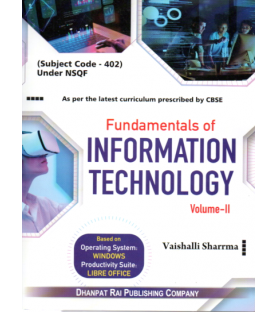 Fundamentals of Information Technology Volume 2 Class 10 by Vaishali Sharma Code-402 | Latest Edition