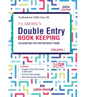 T S Grewals Double Entry Book Keeping  Vol 1 for CBSE Class 12 | Latest Edition 