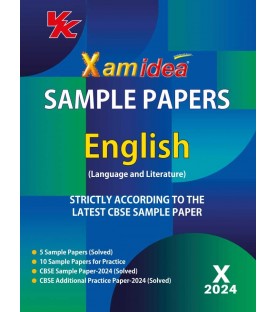 Xam idea Sample Papers English Class 10 for 2024 Exam 