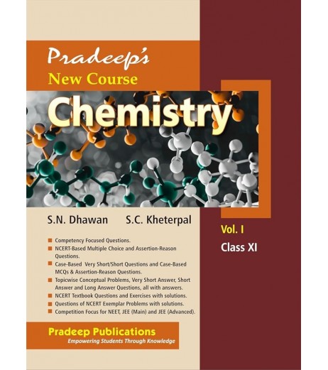 Pradeep New Course Chemistry for Class 11  Vol 1 and 2 By SC Kheterpal |Latest edition