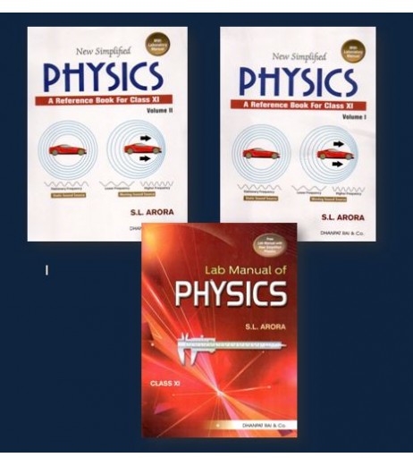 New Simplified Physics by S L Arora Reference Book for CBSE Class 11 Set of 2 Books | Latest Edition CBSE Class 11 - SchoolChamp.net