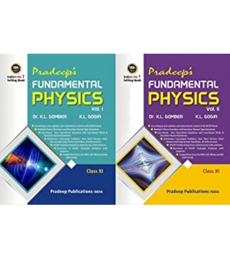 Pradeep's Fundamental Physics Vol.I & II for Class 11 |2023-24 edition