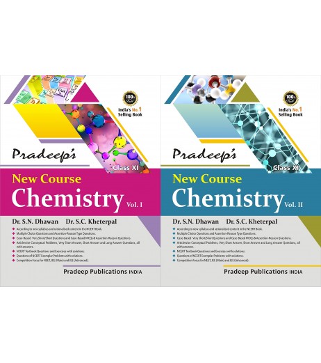 Pradeep New Course Chemistry for Class 11  Vol 1 and 2 By SC Kheterpal |Latest edition