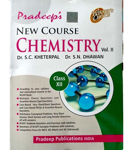 Pradeep New Course Chemistry for Class 12 Vol 1 and 2 By SC Kheterpal |2024-25